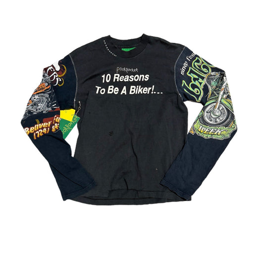 Poor Parker 10 Reasons To Be A Biker Long Sleeve Black