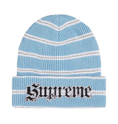 Supreme Metallic Stripe Beanie