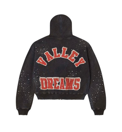 Vale Forever Pluto Custered Zip-Up Washed Black