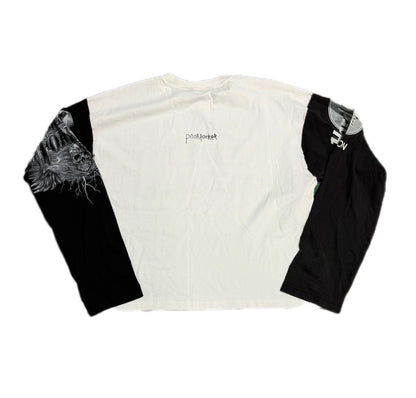 Poor Parker Sex Sells Biker Forever Hard Rock Long Sleeve White/Black