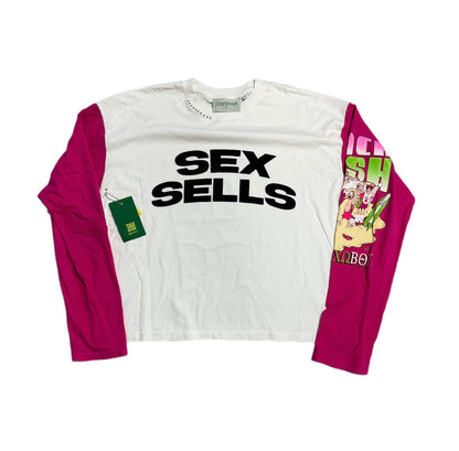 Poor Parker Sex Sells Beach Bash Long Sleeve White/Pink