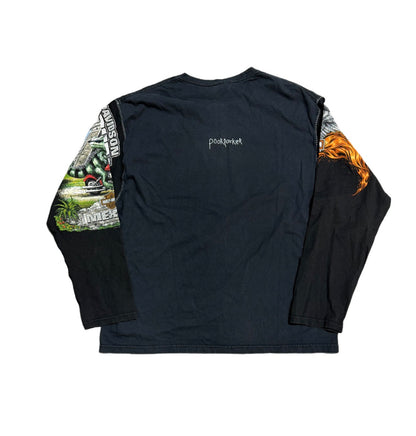 Poor Parker Metallica Harley Davidson Long Sleeve Black