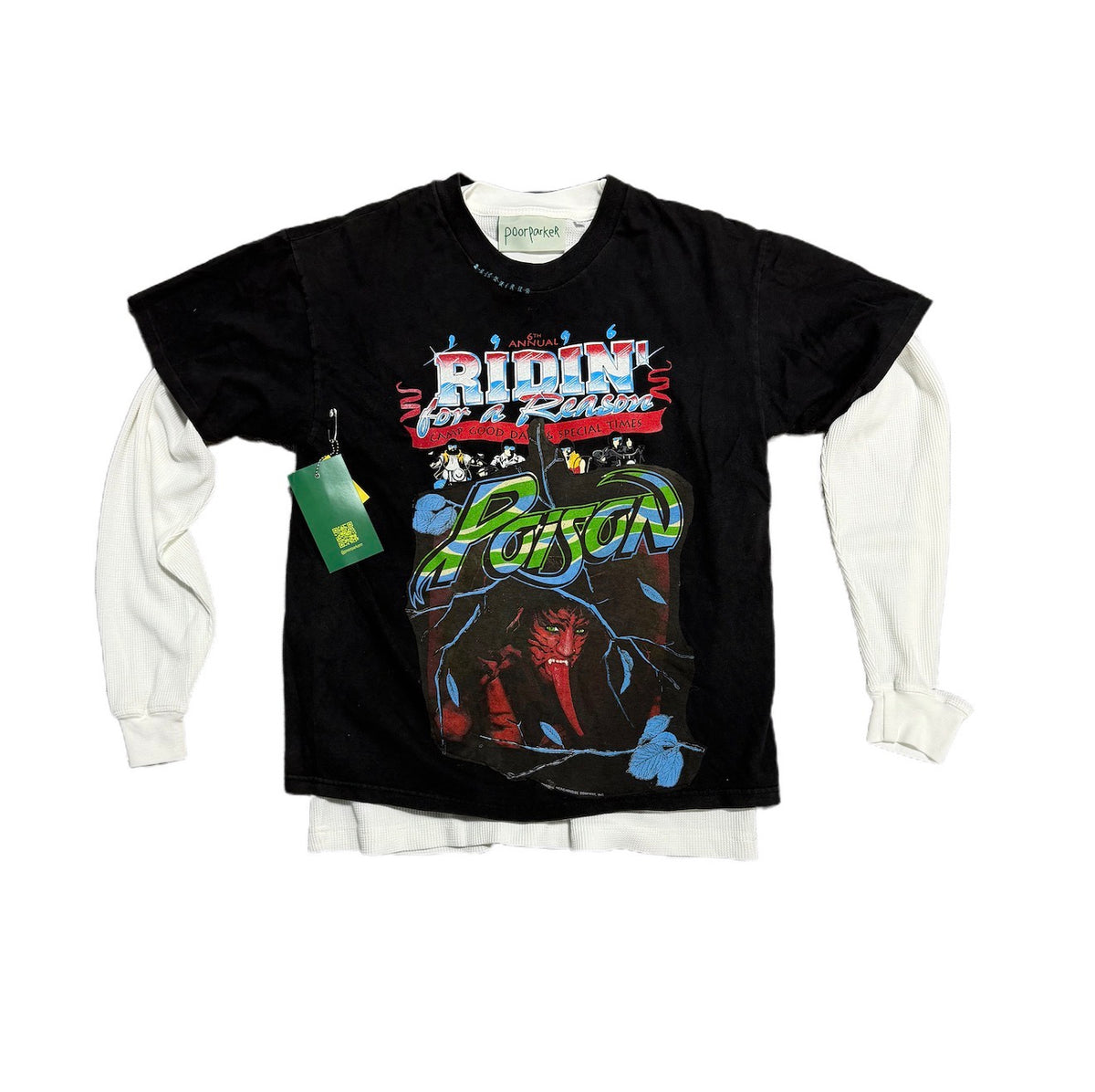 Poor Parker Poison Double Layered Thermal Long Sleeve Black