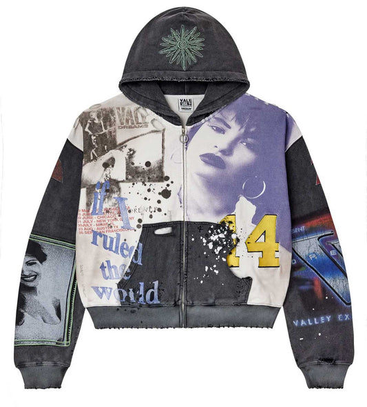 Vale Forever Noise Zip-Up Black