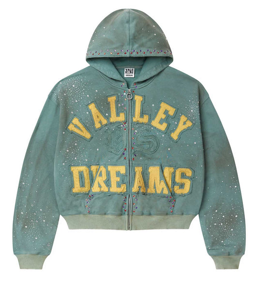 Vale Forever Bank Zip-Up Green