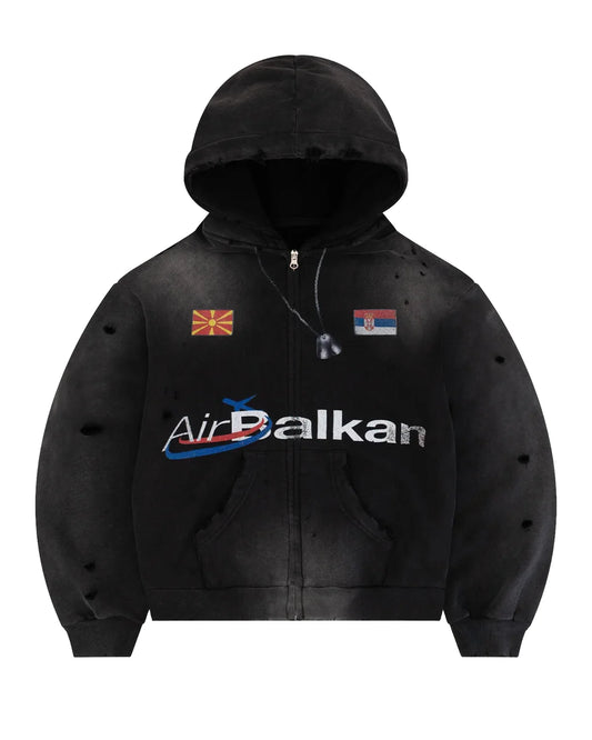Bravest Studios Balkan Zip-Up Vintage Black