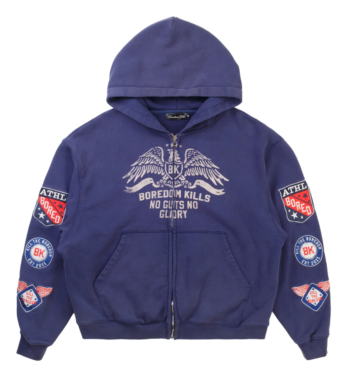 Boredom Kills Boy Scout Zip-Up Navy