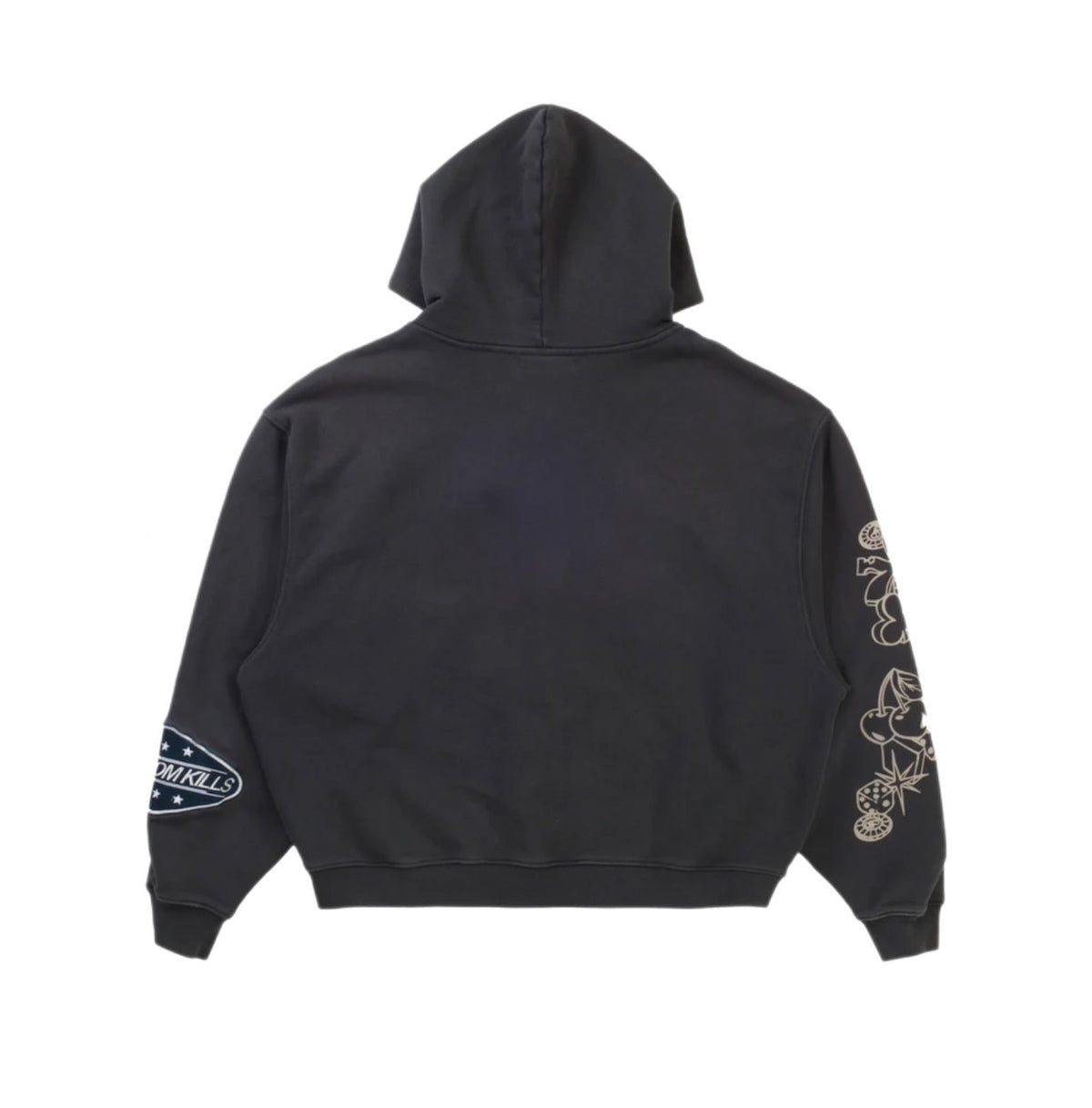 Boredom Kills High Rollers Zip-Up Black