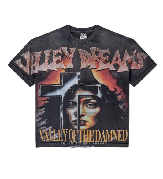 Vale Forever Damned Bling T-Shirt Black