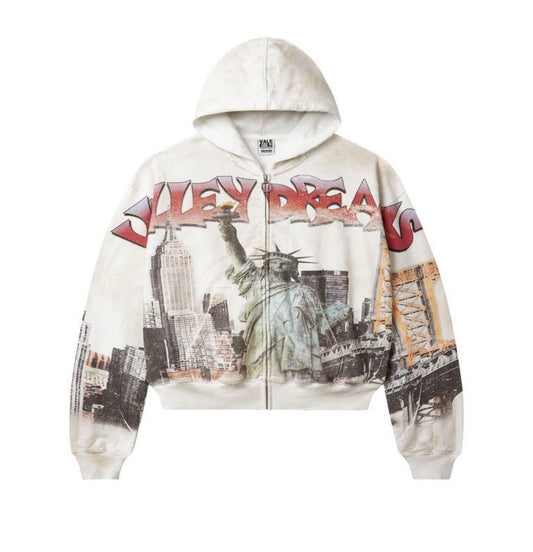 Vale Forever NYC Zip-Up White