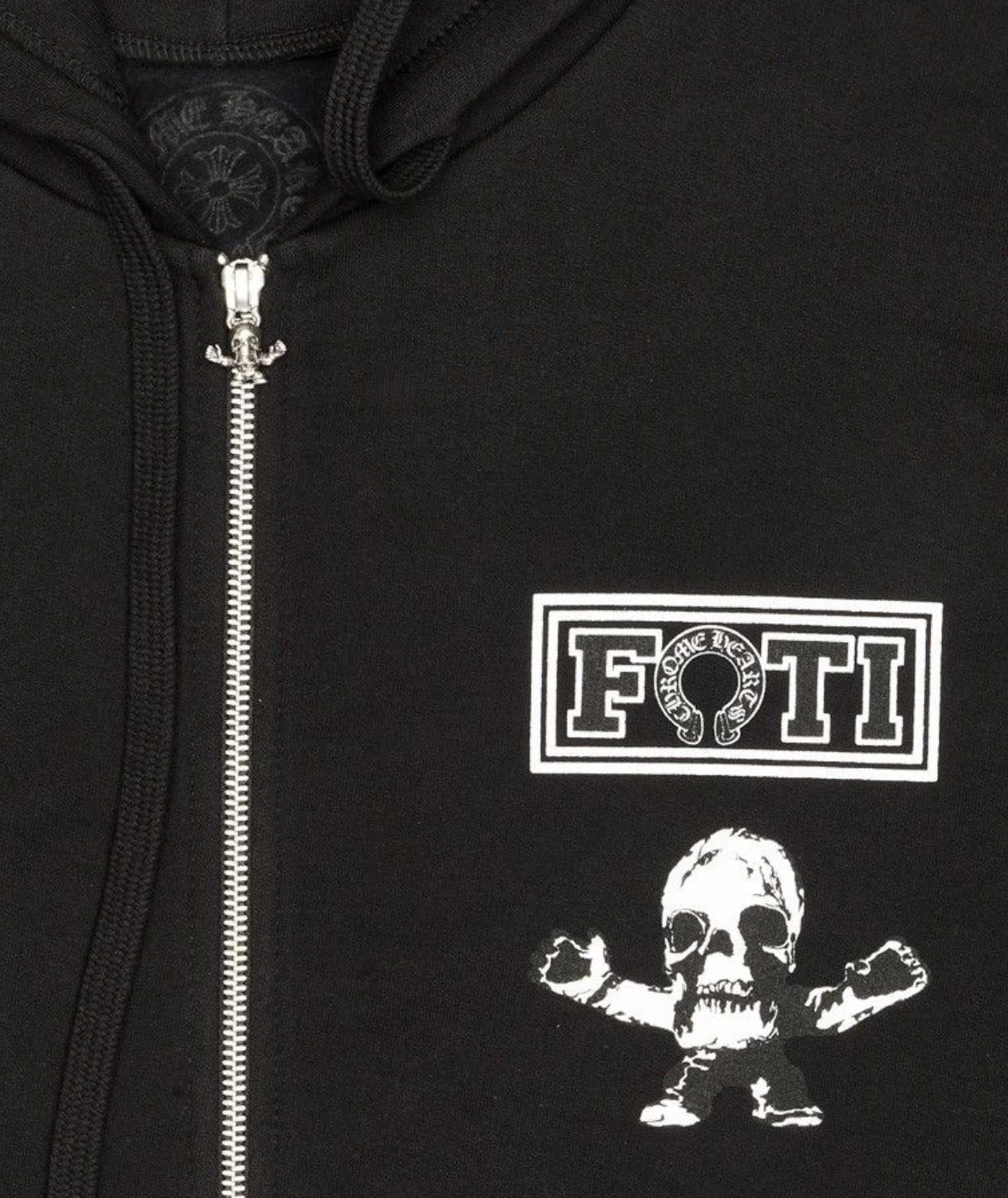 Chrome Hearts Foti Multi Teeter Harris Logo Zip-Up Black