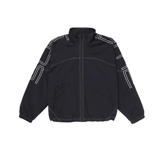 Supreme Spellout Embroidered Track Jacket Black