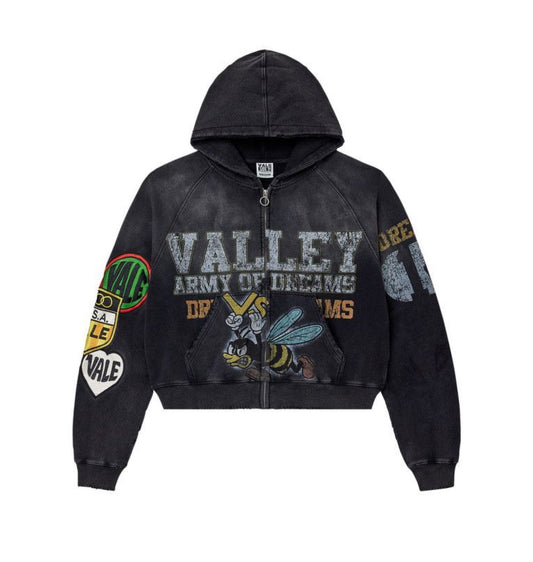 Vale Forever Army Zip-Up Black