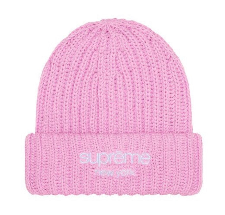 Supreme Chunky Rib Classic Logo Beanie