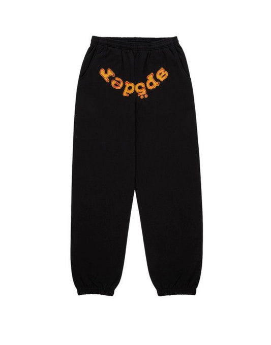 Sp5der OG Web V2 Fire Sweatpants Black