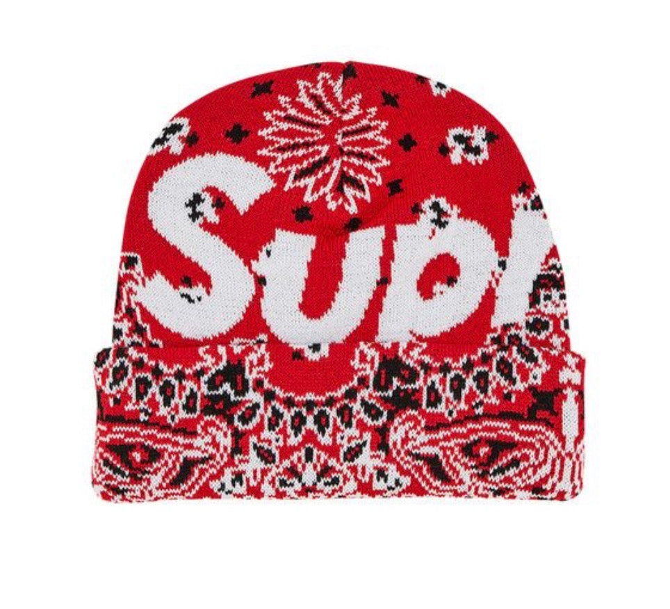 Supreme Bandana Big Logo Beanie