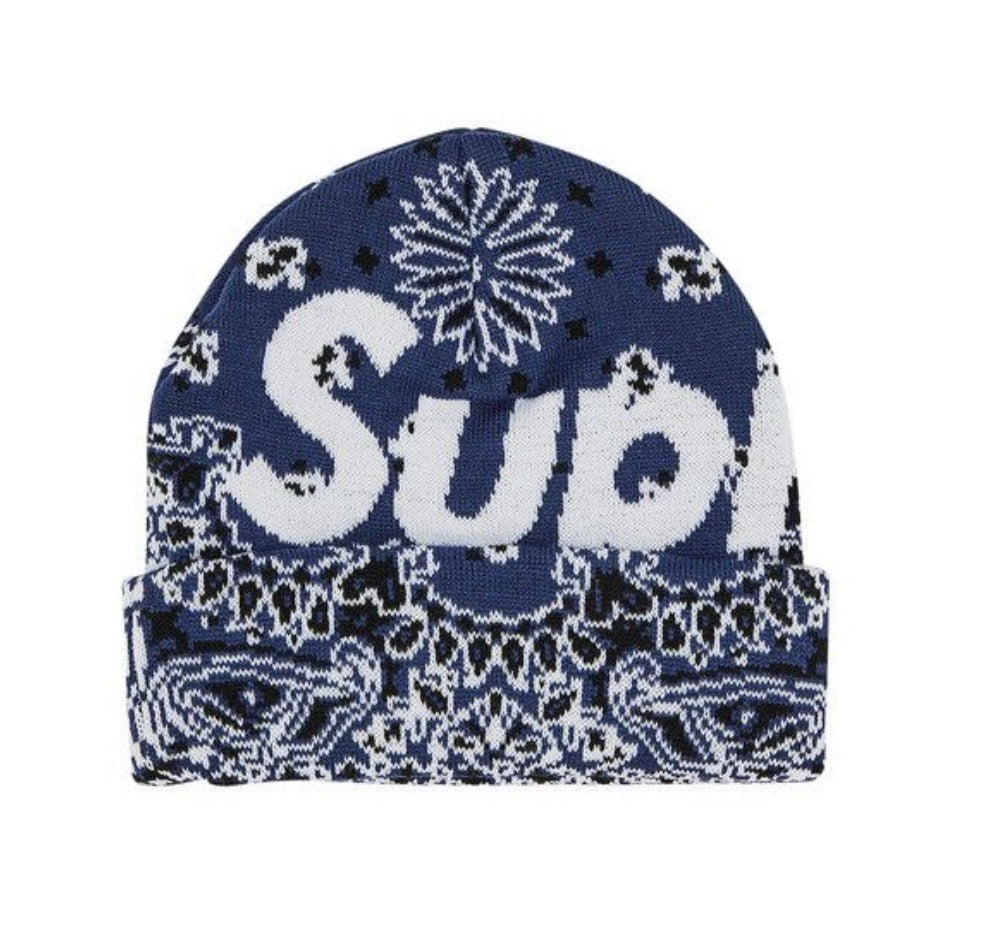 Supreme Bandana Big Logo Beanie