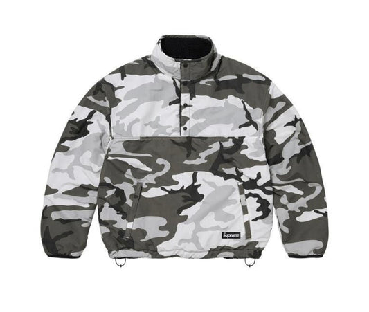 Supreme Polartec Shearling Pullover Black/Camo