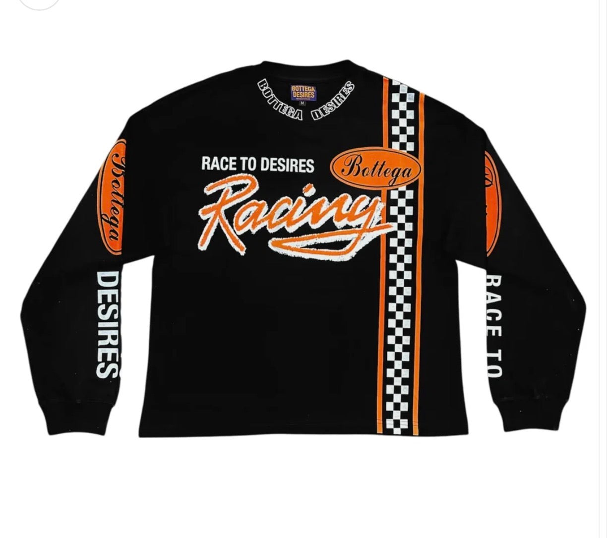 Bottega Desires Race To Desires Long Sleeve Black