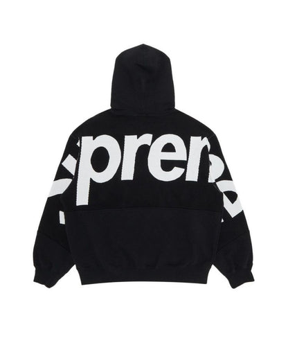 Supreme Big Logo Jacquard Hoodie Black