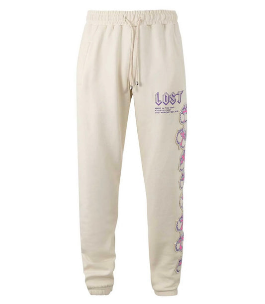 Lost Intricacy Mitt Sweatpants Cream/Pink