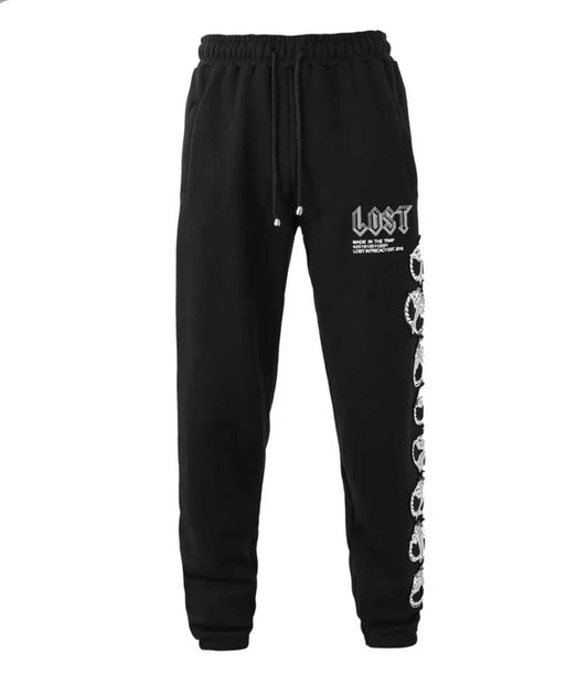 Lost Intricacy Mitt Sweatpants Black/White