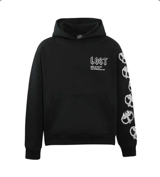 Lost Intricacy Mitt Hoodie Black/White