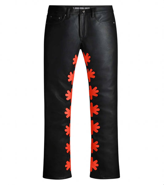 Lost Shadow Leather Pant Black/Red