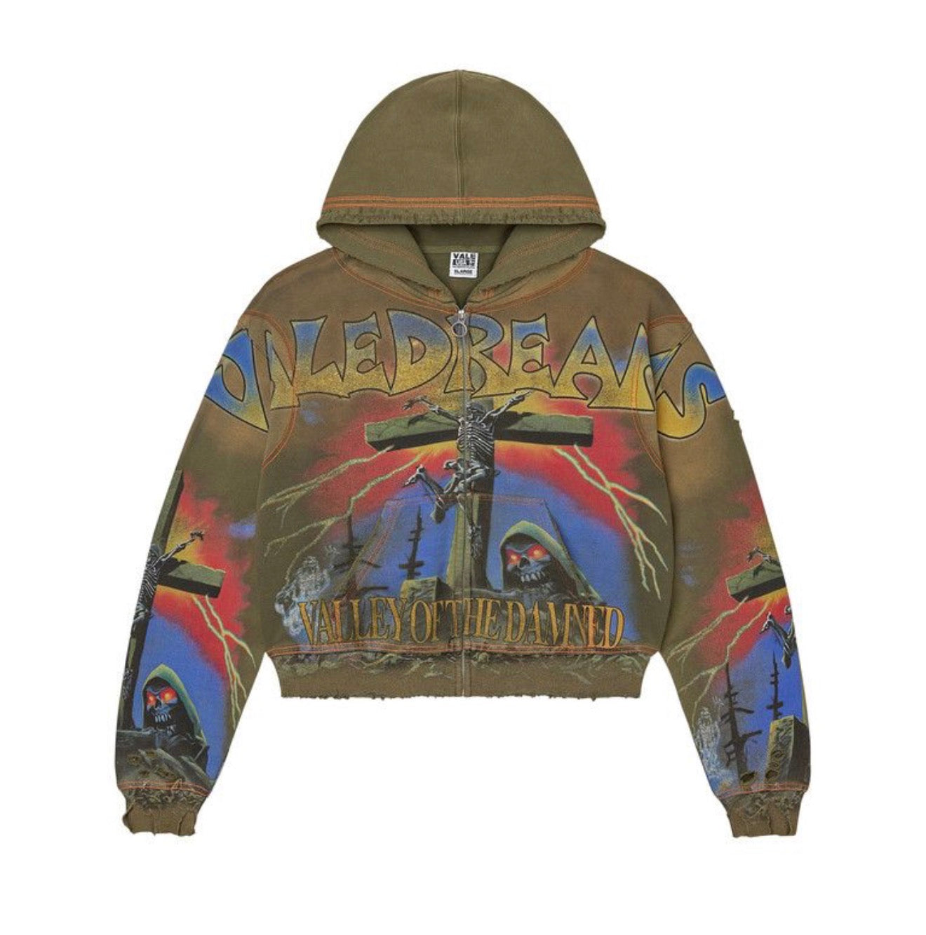 Vale Forever Damned Big Zip-Up Green