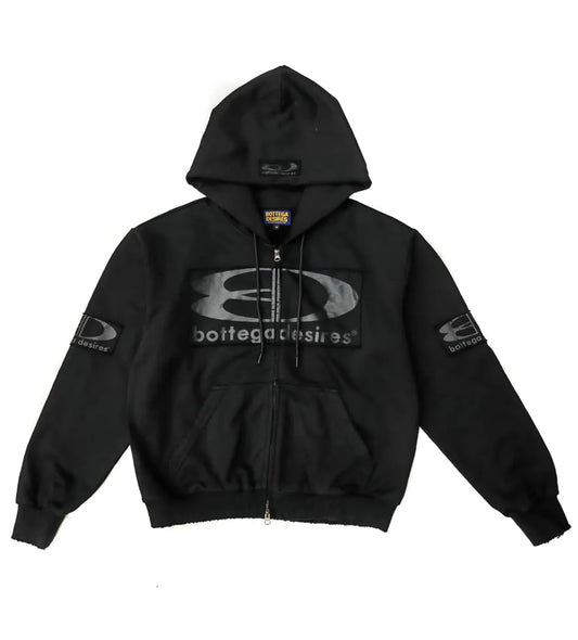 Bottega Desires Tech Zip-Up Black