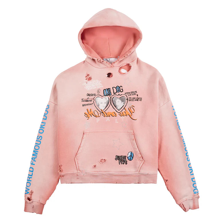 Paly Oki Dog Hoodie Pink