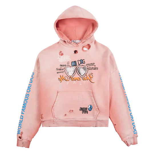 Paly Oki Dog Hoodie Pink