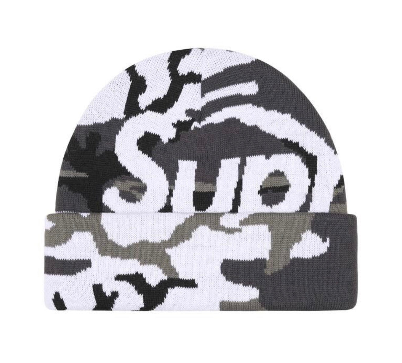 Supreme Camo Big Logo Beanie