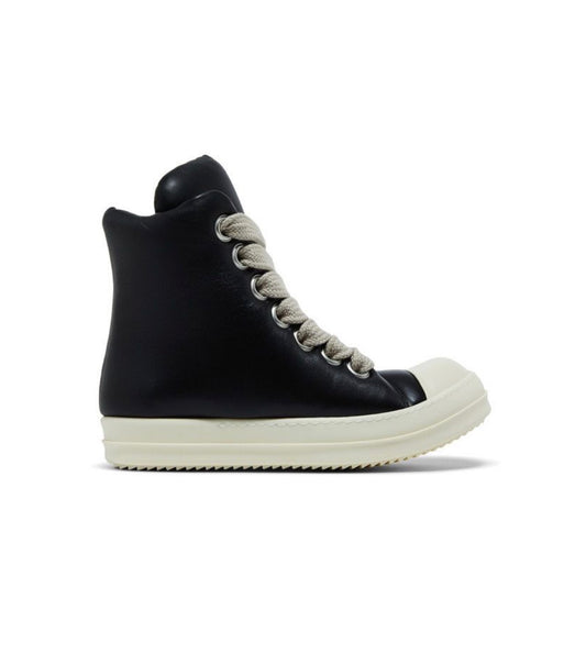 Rick Owens Jumbo Lace Padded Leather High Black/Milk