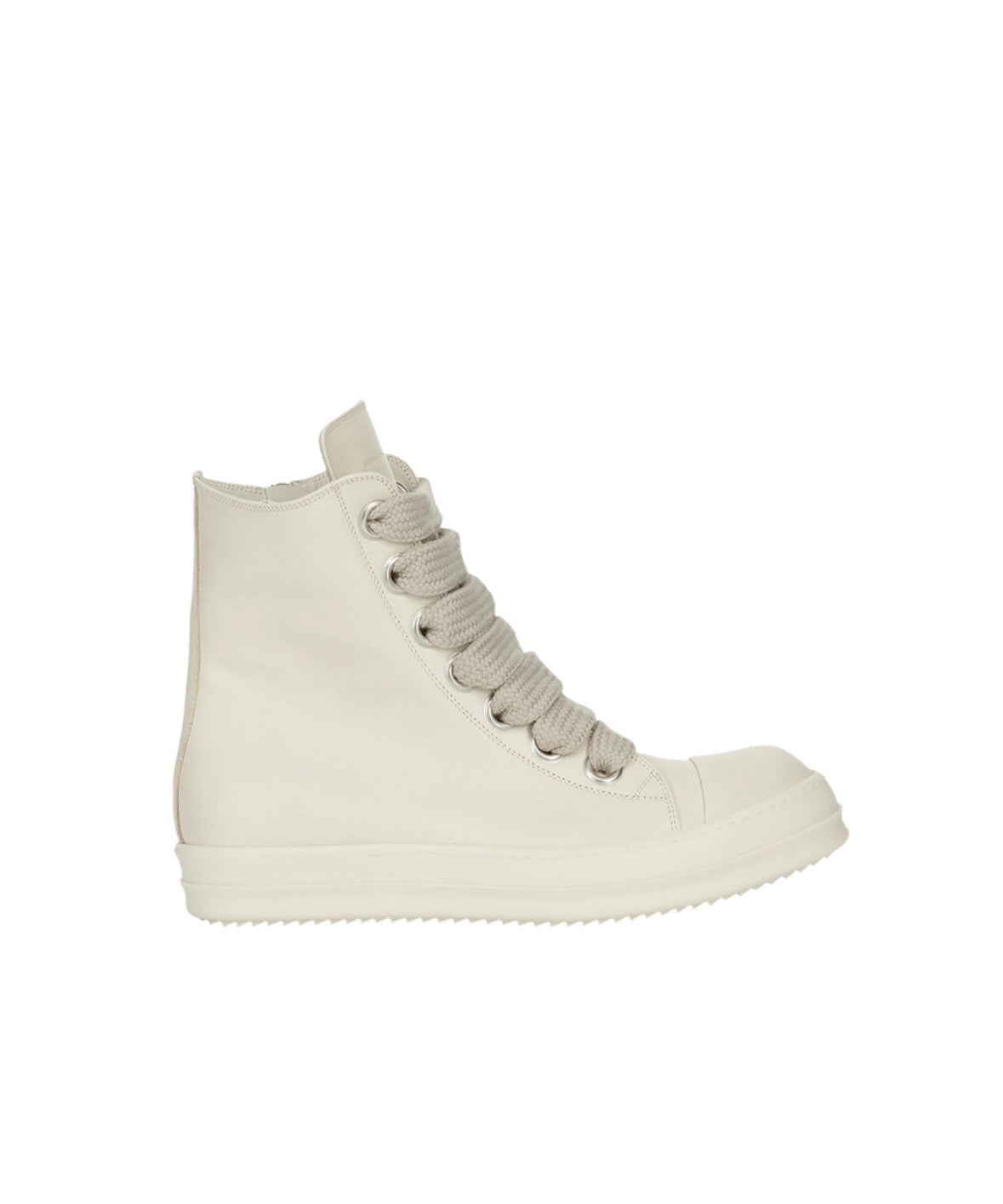 Rick Owens Jumbo Lace Leather High Milk/Milk