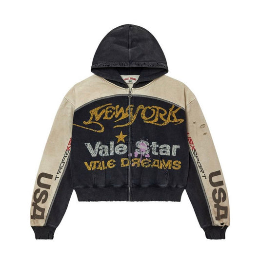 Vale Forever Star Zip-Up Black/Tan