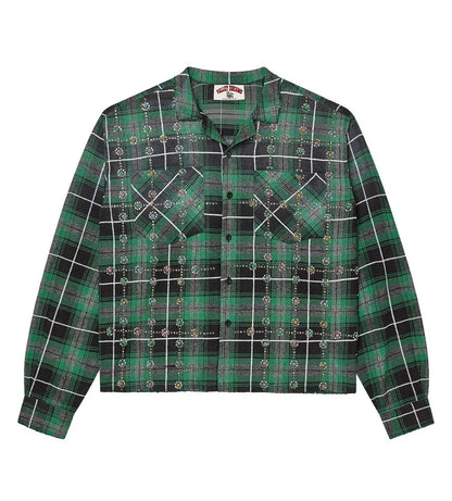 Vale Forever Grinch Gems Flannel Green