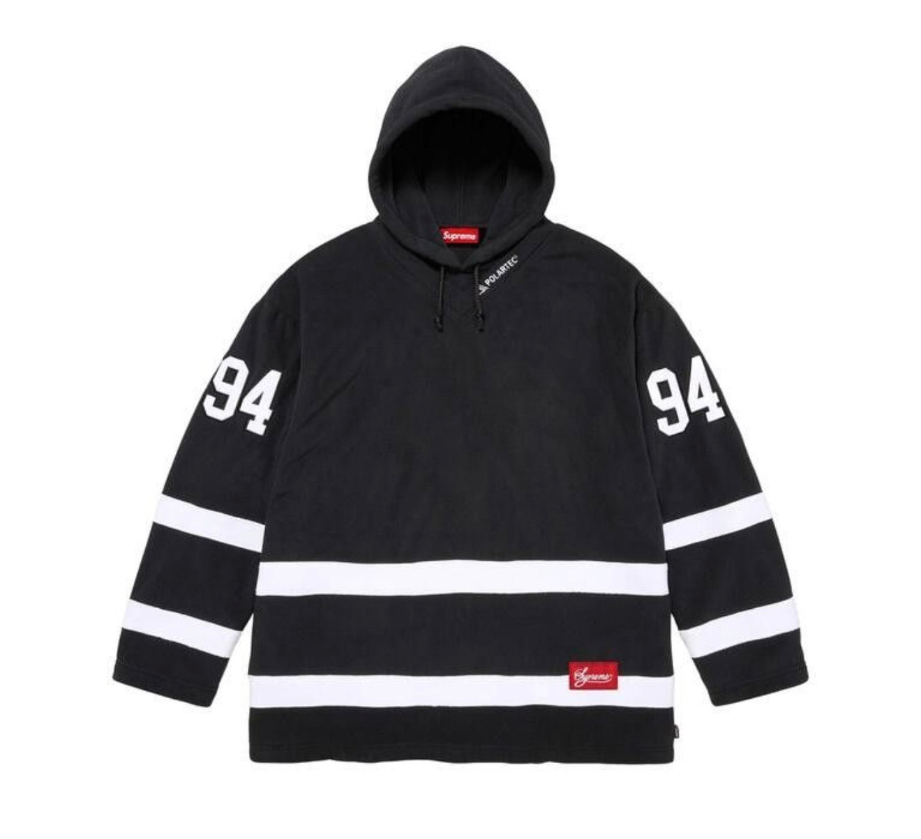 Supreme Polartec Hooded Hockey Jersey Black