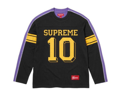 Supreme Split Football Long Sleeve Black