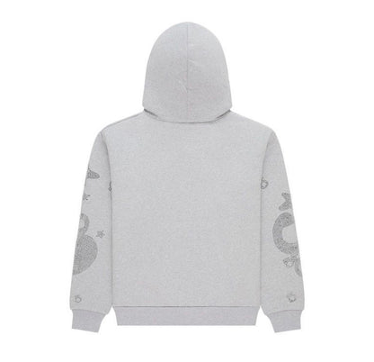 Sp5der Rhinestone Beluga Sweatsuit Heather Grey