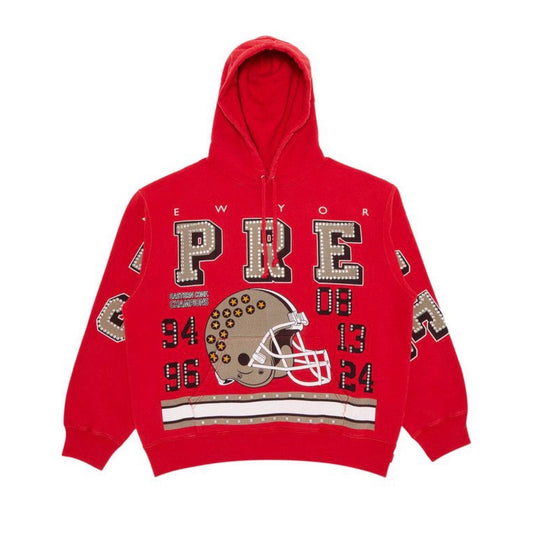 Supreme Champions Studded Hoodie Red