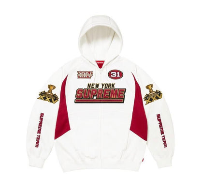 Supreme Football Zip-Up White
