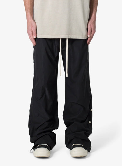 MNML Side Snap Nylon Pants Black