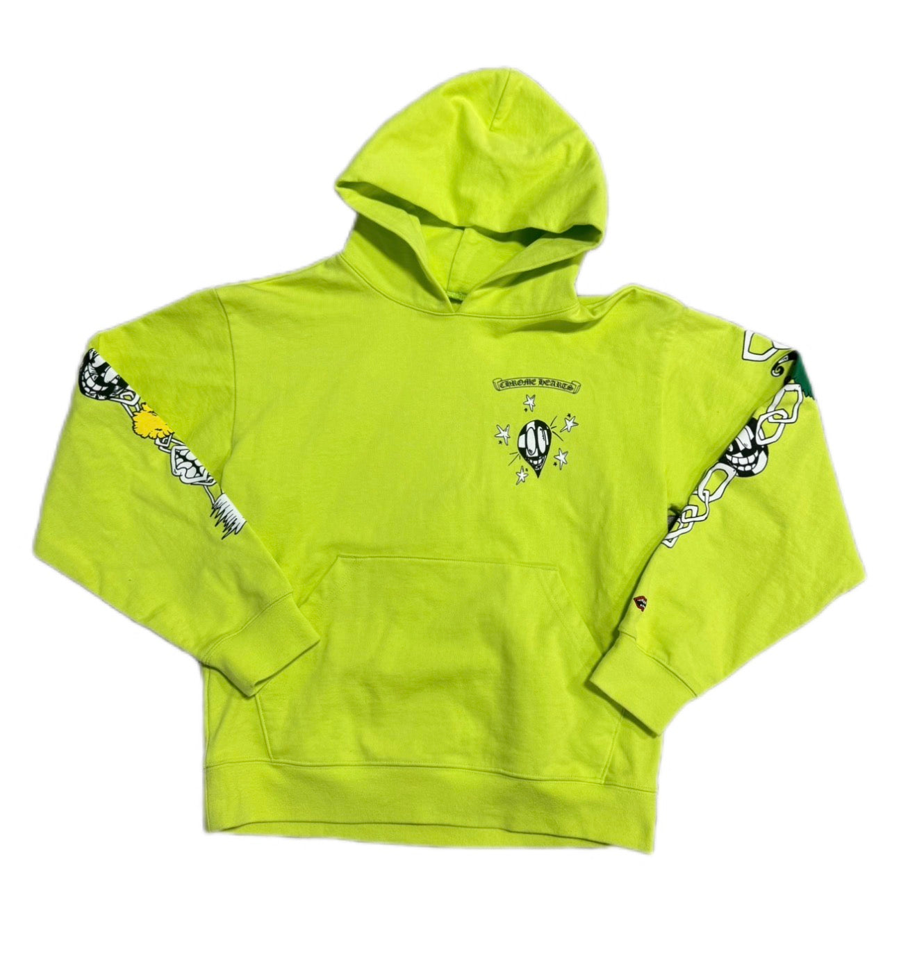 Chrome Hearts Matty Boy Link Hoodie Lime Green (NEW W/DEFECTS)