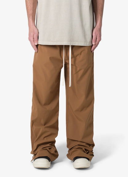 MNML Side Snap Nylon Pants Brown