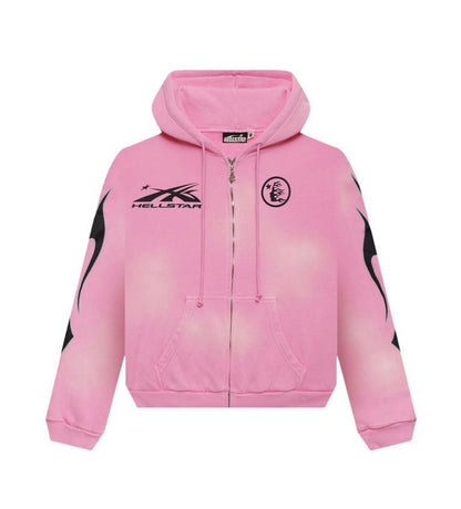 Hellstar Sports Flame Pink Zip Up