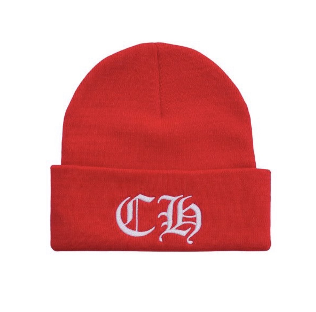 Chrome Hearts CH Logo Beanie Red