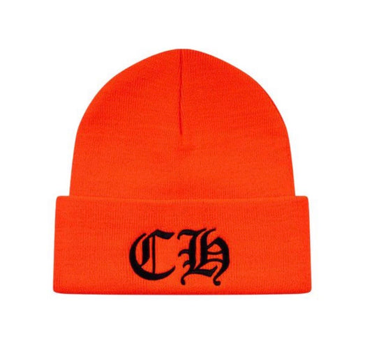 Chrome Hearts CH Logo Beanie Orange