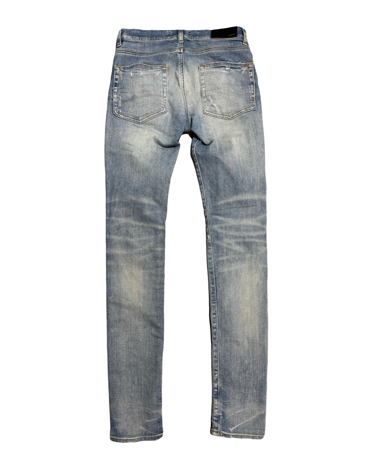 Amiri Jeans MX1 Plaid Patch Clay Indigo (PREOWNED)