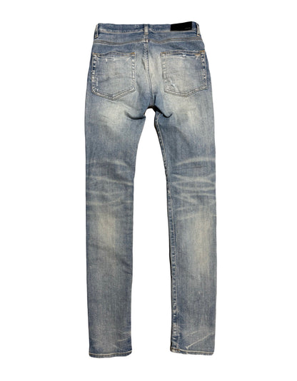 Amiri Jeans MX1 Plaid Patch Clay Indigo (PREOWNED)